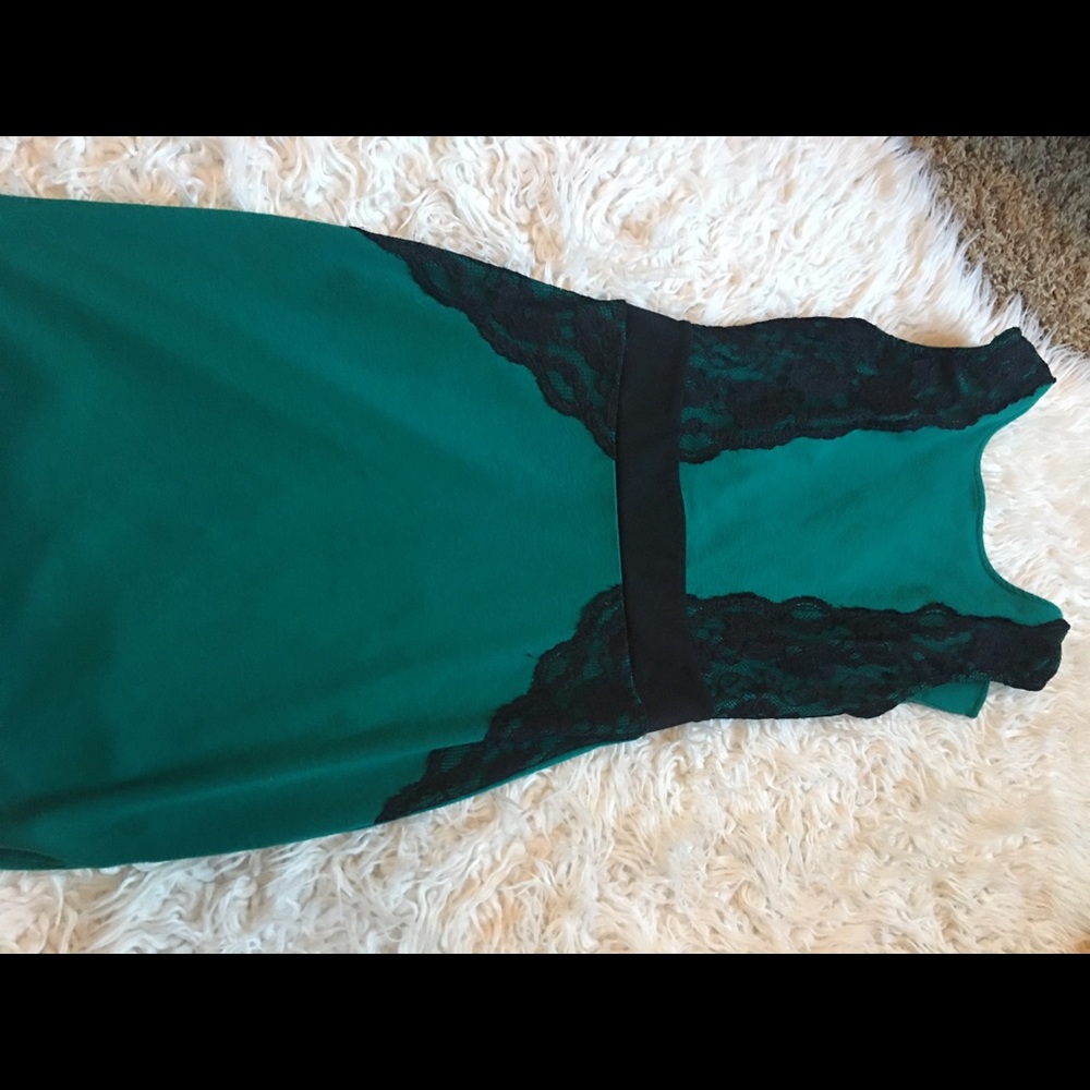 Emerald green dress
